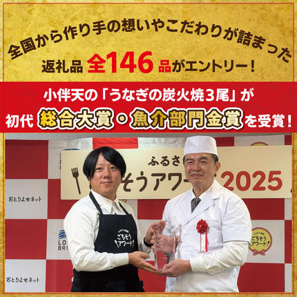 愛知県碧南市のふるさと納税 【ごちそうアワード2025 総合大賞】三河一色産うなぎの炭火焼 1尾 国産 冷蔵 簡単調理 職人 鰻 ウナギ たれ ギフト 贈り物 ご褒美 蒲焼き うな重 ひつまぶし 人気 高リピート 創業大正九年 日本料理 小伴天 ESSEふるさとグランプリ金賞受賞 H007-078