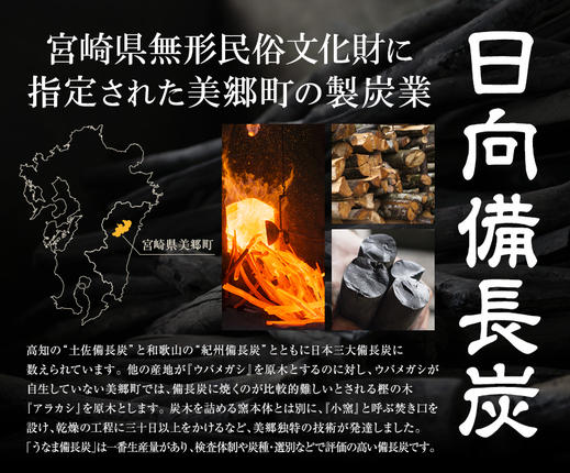 宮崎県美郷町のふるさと納税 うなま 備長炭 (2級並) 3kg [宮崎県農業協同組合 八菜館ひゅうが店 宮崎県 美郷町 31ap0012] BBQ 七輪 焼肉 高火力 遠赤外線 長時間 燃焼 煙少 消臭 白炭 キャンプ バーベキュー 宮崎県 産 送料無料