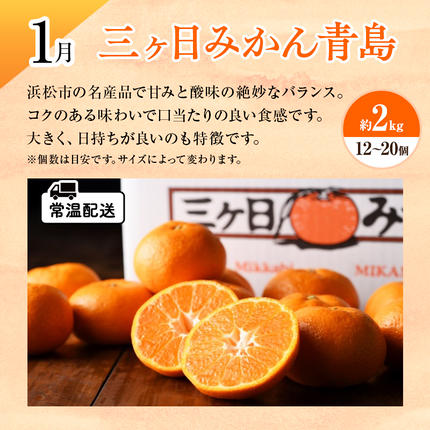 フルーツ 定期便 3ヶ月 三ヶ日みかん いちご クラウンメロン 果物 旬の
