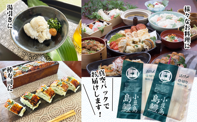 香川県土庄町のふるさと納税 【 小豆島 】テレビで紹介されました！『小豆島島鱧』活け締め骨切り瞬間冷凍 新鮮 海の幸 ハモ