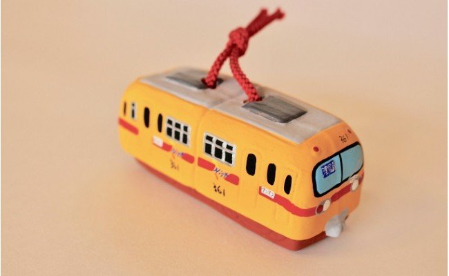 福岡県福津市のふるさと納税 津屋崎人形　旧西鉄宮地岳線３００系土鈴[F1527a]