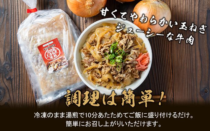 兵庫県淡路市のふるさと納税 淡路島たまねぎ牛丼の具　150g×10食　冷凍食品 湯煎調理 牛丼の具