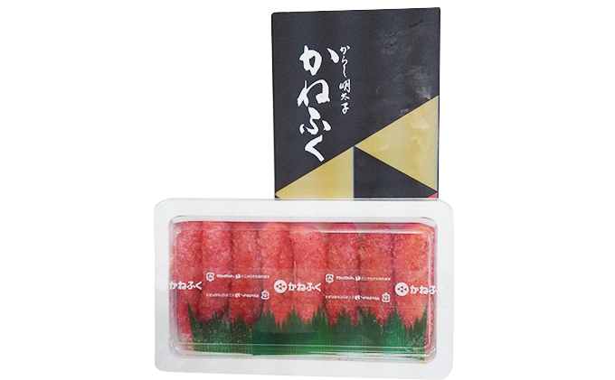 福岡県朝倉市のふるさと納税 明太子 かねふく 贈答用 一本物 辛子明太子 約400g 魚貝類 魚卵 海鮮 お酒のあて つまみ 肴 ご飯のお供 おにぎり 具材 食材 食べ物 贈り物 ギフト