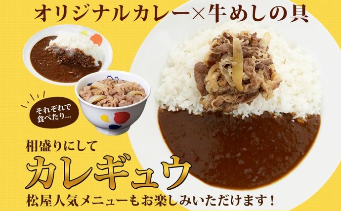 埼玉県嵐山町のふるさと納税 松屋 オリジナルカレーの具 180g 牛丼 プレミアム仕様 牛めしの具 135g 各15袋 30袋 セット 牛肉 カレー 辛口 スパイス カレギュウ レトルト 冷凍 時短 簡単 便利 レンチンおかず 備蓄 夜食 埼玉県 嵐山町