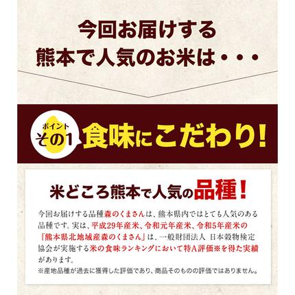 熊本県御船町のふるさと納税 令和7年産 無洗米 も 選べる 森のくまさん 10kg 5kg × 2袋  白米 熊本県産 単一原料米 森くま《7-14日以内に出荷予定(土日祝除く)》《精米方法をお選びください》送料無料