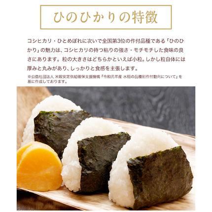 熊本県御船町のふるさと納税 【3ヶ月定期便】令和7年産 ひのひかり 白米 or 無洗米 《申し込み翌月から出荷》 選べる内容量 計3回お届け  白米 無洗米 熊本県産 単一原料米 ひの 熊本県 御船町