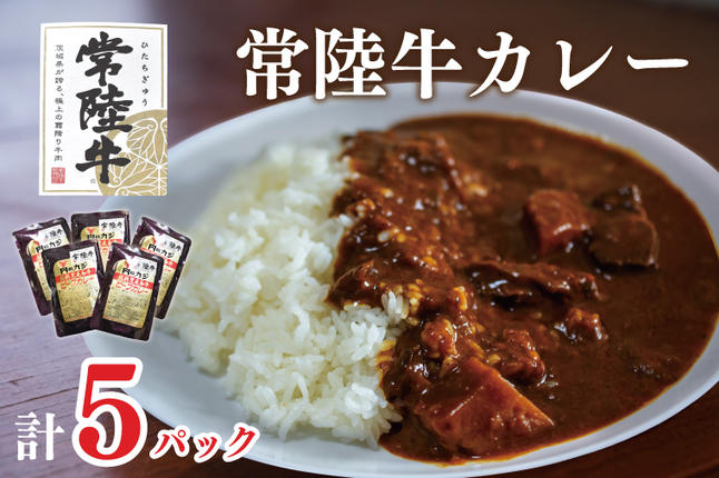 茨城県行方市のふるさと納税 DT-43【常陸牛A5ランク】カレー５袋