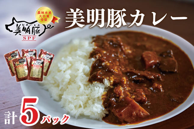 茨城県行方市のふるさと納税 DT-44【美明豚】カレー５袋