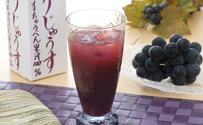 青森県鶴田町のふるさと納税 青森ぶどうじゅうす 1L×5本【青森県鶴田町産、ぶどう、スチューベン】 果汁飲料 ぶどうジュース 濃厚 果汁100％ 飲み物 ソフトドリンク フルーツジュース