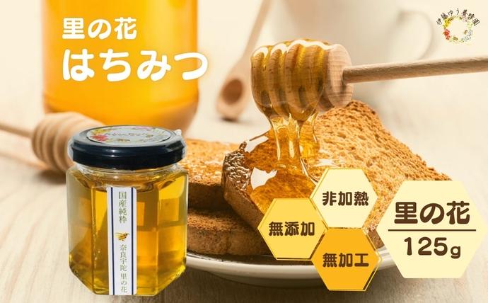 国産 純粋 はちみつ 里の花 125g (