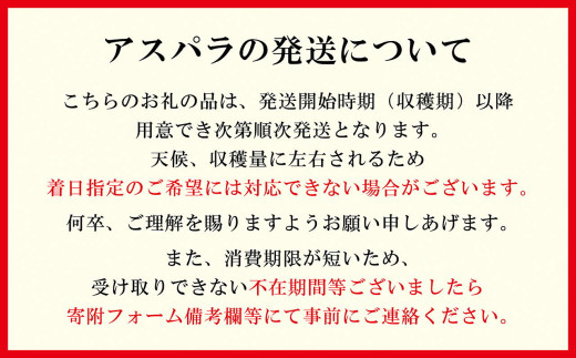北海道江差町のふるさと納税 【セゾン限定寄附額】＼夏アスパラ申込受付7月20日まで／北海道江差町産 アスパラガス【L～2Lサイズ】 1kg　約20本　太い！ 甘い！ ジューシー！　朝採り　農家直送　新鮮　鮮度保持　北海道　旬野菜　グリーンアスパラ　アスパラ　ギフト　贈答