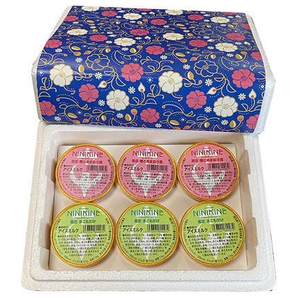 岡山県里庄町のふるさと納税 ジェラート 詰め合わせ 里庄づくし 2種類6個入り (まこもだけ 3個/ 椿 と あまおう 苺 3個） 岡山県 里庄町 送料無料 お菓子アイス 牛乳 ツバキ 抹茶 食物繊維 カリウム