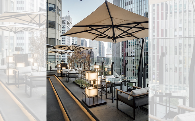 長野県駒ヶ根市のふるさと納税 【タカノエクステリア】ステラ（スクエアタイプ）≪パラソル≫ 庭 自宅 店舗 プールサイド ベランダ 風に強い スタイリッシュ 風抜き機構 転倒防止 破損防止 シンプル おしゃれ