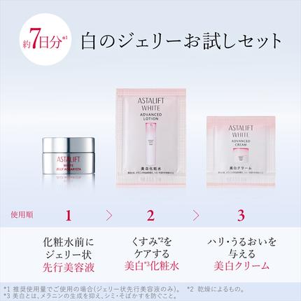 神奈川県南足柄市のふるさと納税 富士フイルム アスタリフト《美白の先行美容液   ジェリーお試しセット 7日分》  【化粧品 コスメ スキンケア メイク エイジング　ゆるぎない肌の美しさ　美白 神奈川県 南足柄市 】
