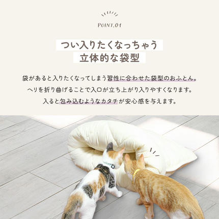 宮崎県都城市のふるさと納税 【ピンク】ねこのおふとん「はいるにゃん(R)」Lサイズ_AO-J201-pk