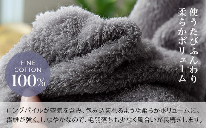 大阪府泉佐野市のふるさと納税 【スピード発送】ヒオリエ 上質ホテルタオル バスタオル 2枚 チャコールグレー【タオル 泉州タオル 吸水 普段使い 無地 シンプル 日用品 ふわふわ ふかふか 家族 泉州タオル 一人暮らし】 099H1896