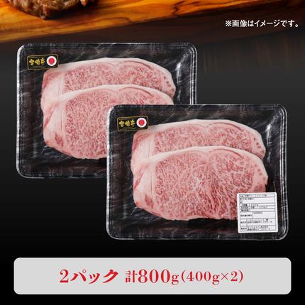 宮崎県延岡市のふるさと納税 宮崎牛 サーロインステーキ800g N0140-YC527