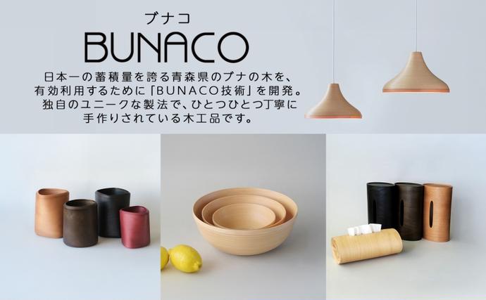 BUNACO ティッシュボックス SWING キャメルブラウン 1個 木工品 ブナ