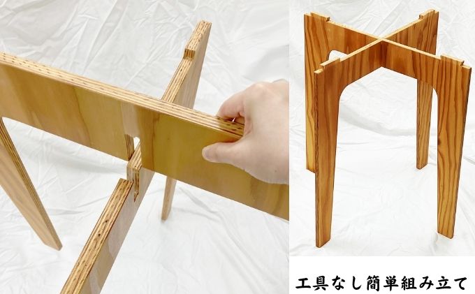 北海道産材使用】カラマツテーブル インテリア 家具 組み立て式