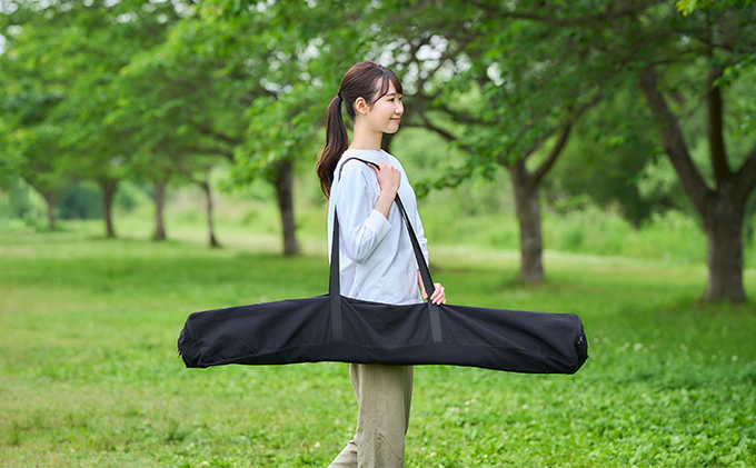 アウトドアテーブル 幅 約120cm HUGEL ウッドロールテーブル WRT-120