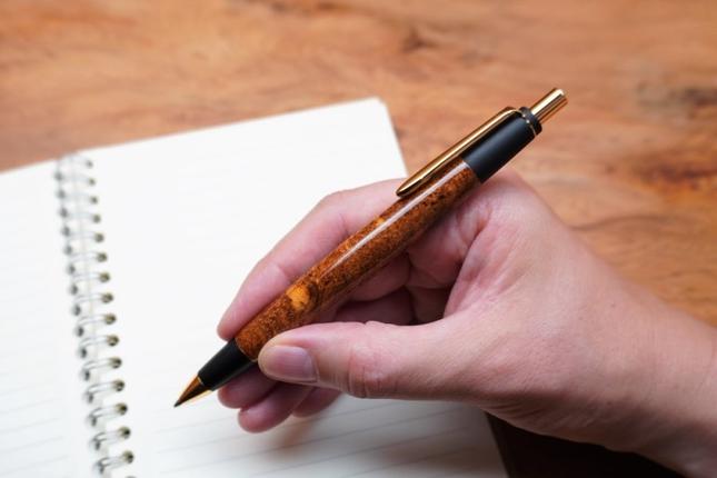 天然屋久杉【極上泡瘤】ボールペン(0.7mm)1本〈 ペン 文具 工芸品