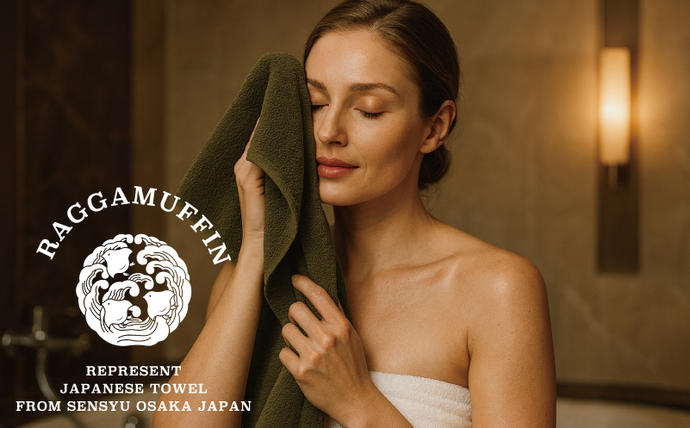 大阪府泉佐野市のふるさと納税 高級泉州タオル ラガマフィン バスタオル フェイスタオル カーキー 合計6枚（3枚×2種）【国産 日用品 上質 タオル 国内製造】 099H2480