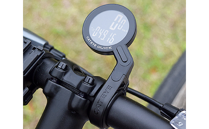 岡山県赤磐市のふるさと納税 自転車用 ワイヤレス サイクロ コンピュータ ［ QUICK ］ キャットアイ 自転車 日用品 サイクルコンピューター 速度 走行距離 ロードバイク サイコン 薄型 オートスタート