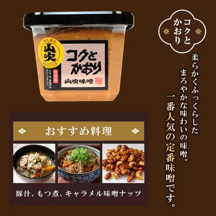 長野県小諸市のふるさと納税 味噌 山吹味噌 コクとかおり 500g×6 セット 信州味噌 みそ ミソ 熟成 信州 信州みそ 無添加  調味料 小分け 長野県 長野
