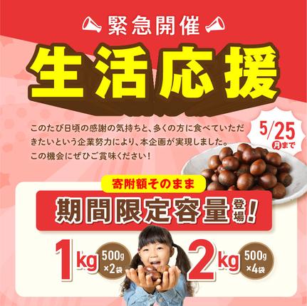 愛知県碧南市のふるさと納税 【特別容量 800g⇒1kg】 （ 生活応援 ） この道50年の職人が焼く、やさしい甘みたっっっぷり！「天津甘栗」 1kg 焼きたて 栗 くり 栗爪 殻付き お菓子 おつまみ 人気 高リピート 小分け 栗ご飯 栗きんとん 甘露煮 感謝を込めて 碧南市 H045-106