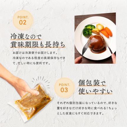 福岡県新宮町のふるさと納税 A1355.累計３００万個突破！どーんと１８個!大容量デミハンバーグ【150g×18個】