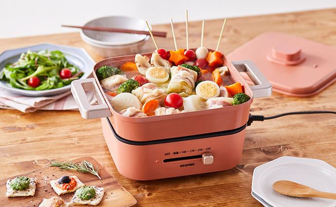 ホットプレート 卓上鍋 電気 グリル鍋 電気鍋 アイリスオーヤマ IGU-P3