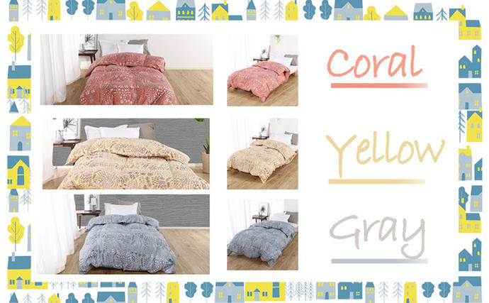 奈良県王寺町のふるさと納税 羽毛布団シングル(北欧柄)掛け布団日本製ダウン90%1.2kg立体キルト 寝具