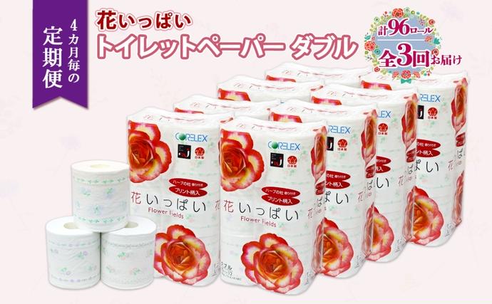 北海道 定期便 4ヵ月毎 全3回 花いっぱ