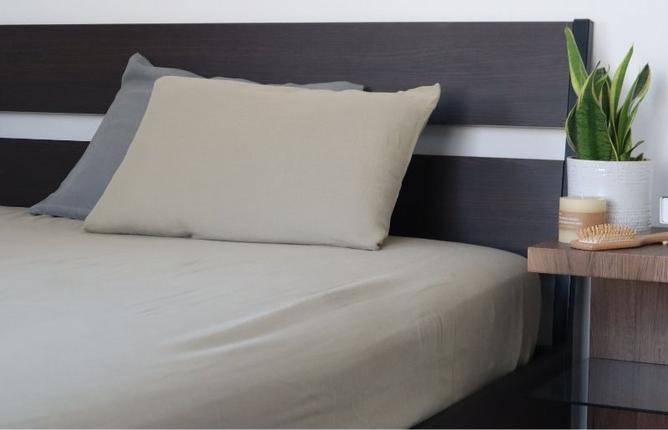 大阪府泉佐野市のふるさと納税 【tissu de coton/ダブルガーゼ】泉州南部織 シングルフラットシーツ 1枚（オリーブ） G1936