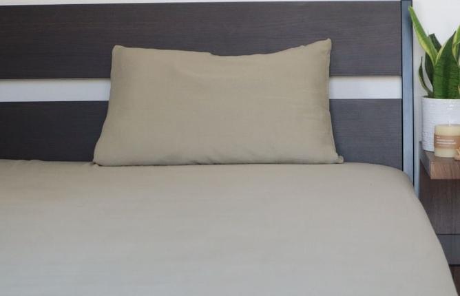 大阪府泉佐野市のふるさと納税 【tissu de coton/ダブルガーゼ】泉州南部織 シングルフラットシーツ 1枚（オリーブ） G1936