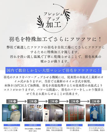 奈良県王寺町のふるさと納税 【最高級 超長綿100％】日本製 羽毛布団 本掛け セミダブル 380dp以上 ダウン93％ 1.４kg 立体キルト 冬用 奈良県王寺町