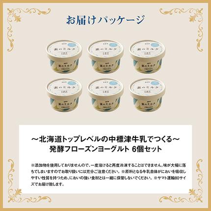 北海道中標津町のふるさと納税 【無添加】北海道 フローズンヨーグルト×6個【11038】