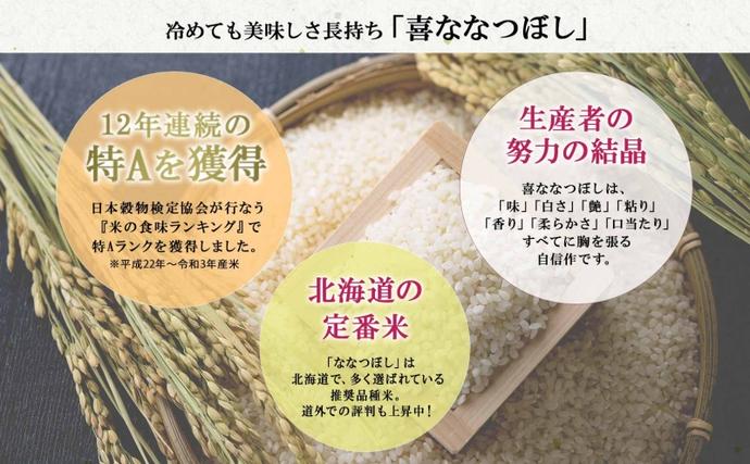 北海道産 喜ななつぼし 精米 4kg 米 特A 白米 お取り寄せ ななつぼし