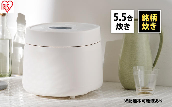 アイリスオーヤマ 炊飯器 5.5合 RC-MSA50-W ホワイト 銘柄炊き 炊飯