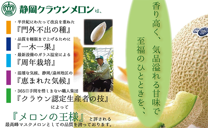 静岡県浜松市のふるさと納税 メロン 定期便 6ヶ月 クラウンメロン 白等級 1玉 フルーツ 果物 高級フルーツ 高級果物 季節のフルーツ 季節の果物 旬のフルーツ 旬の果物 フルーツ定期便 くだもの定期便 マスクメロン 青肉 静岡メロン 静岡県 浜松市 6回 定期 【配送不可：離島】