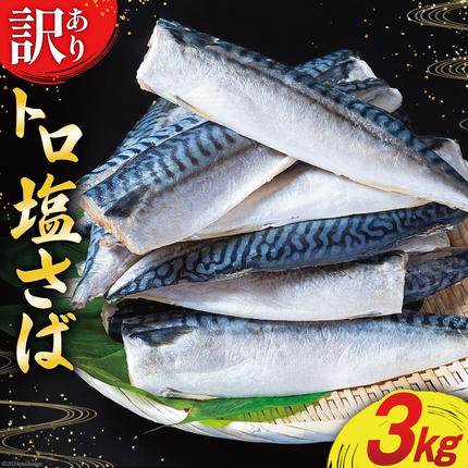 訳あり 塩サバ フィレ 3kg [足利本店