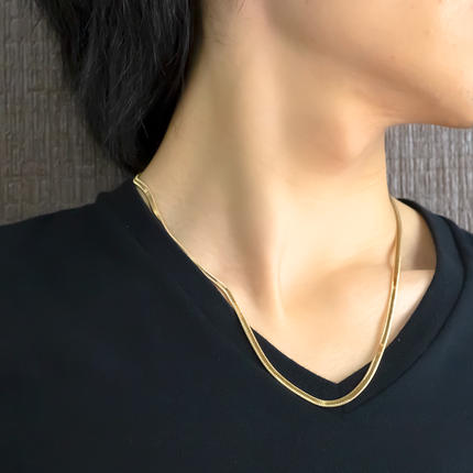 18金 ネックレス 50cm スネークチェーン k18 ゴールド 管理番号