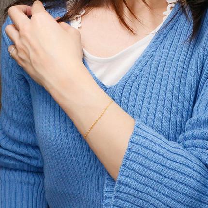 山梨県昭和町のふるさと納税 純金 24金 ブレスレット スクリューチェーン 全長16cm 管理番号160414200b16 SWAA050