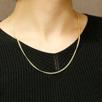 山梨県昭和町のふるさと納税 18金 ネックレス 50cm 喜平チェーン 2.3mm 18k 中空　管理番号181116100miy SWAA066