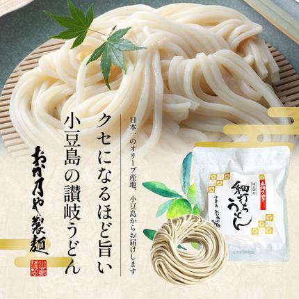 うどん 細打ち 本場さぬき 小豆島 讃岐 瀬戸内海 1人前 10袋 包丁切り