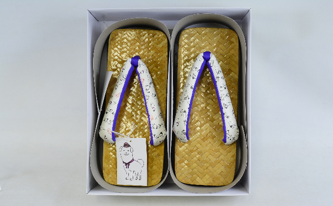 奈良県王寺町のふるさと納税 雪丸紳士下駄（あじろ天右近）25～27cm