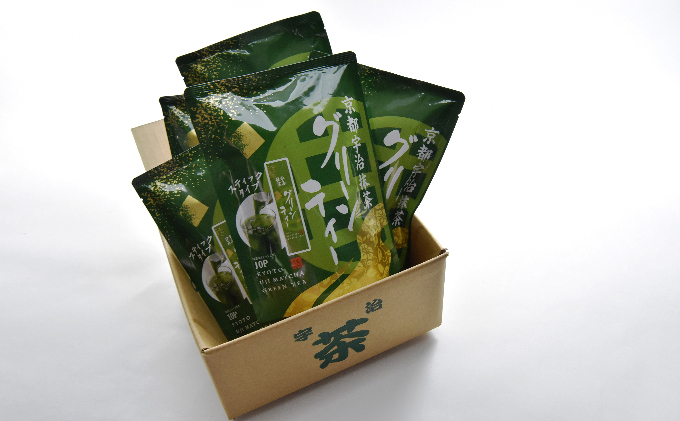 京都府宇治田原町のふるさと納税 京都宇治抹茶グリーンティー　〈宇治抹茶 抹茶 京都 宇治 スティック 石臼挽き ホット アイス 飲料〉 飲料類 お茶 加工食品