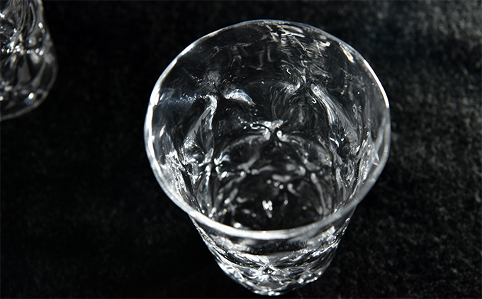 京都府宇治田原町のふるさと納税 水面　タンブラー（1脚）〈ガラス タンブラー コップ おしゃれ 工芸品 食器 日用品〉