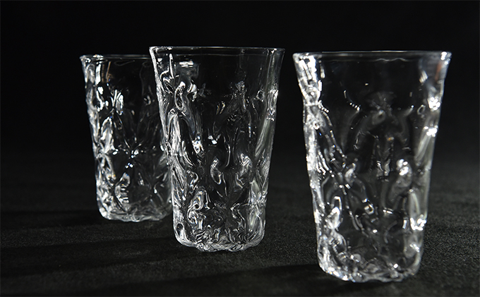 京都府宇治田原町のふるさと納税 水面　タンブラー（1脚）〈ガラス タンブラー コップ おしゃれ 工芸品 食器 日用品〉