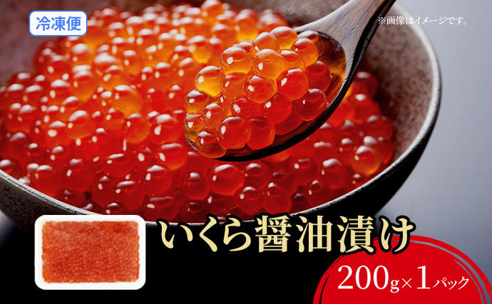 北海道洞爺湖町のふるさと納税 【セゾン限定】北海道産 いくら醤油漬け200g化粧箱なし いくら イクラ 醤油漬け 小分け 人気 魚介類 海産物 魚卵 北海道 魚貝類 鮭卵 鮭いくら イクラ丼 国産 北海道産 新鮮